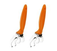 Pince Attrape Plat Chaud Acier Inoxydable 2 Pièces | Préhension Flexible, Compatible Plusieurs Surfaces, Manipulation Sûre des Ustensiles, Marmites Bouillantes et Préparation