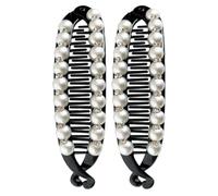 Pince banane cheveux épais | Barrettes à peignes à double griffe | 2 accessoires de coiffure antidérapants à tenue solide pour les styles épais, fins et bouclés