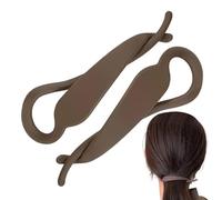 Pince Banane pour Cheveux, 2 Pièces Pinces à Cheveux Créant du Volume, Accessoire Coiffure Antidérapant Élégant pour Femmes et Jeunes Filles Usage Quotidien Travail École Vacances Plage Soirée Fête Ma