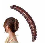 Pince banane pour femme - Peignes à cranté vintage, durable et élégant, design léger | Pince banane classique pour queue de cheval pour cheveux épais et fins bouclés, pince à cheveux tendance, style