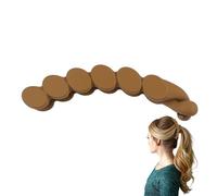 Pince banane verticale mate - Ensemble de 3 pour queues de cheval et coiffures, noir, jaune, brun, pince à cheveux légère | Épingle à cheveux verticale, élégante et, parfaite pour un