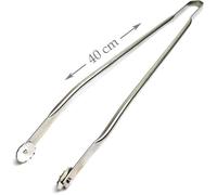 Pince Barbecue INOX à roulettes-Taille 40cm - pour Cuisine, Barbecue et plancha - Qualité Professionnelle - Fabriqué en France