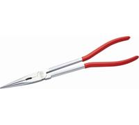 SAM Outillage Pince à bec demi-rond droit 237-28CP extra-longue polie et vernie
