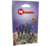 Pince caïman - METALTEX - 297104 - Lot de 5 - Accroche torchons et serviettes - Plastique
