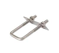 Pince carrée en acier inoxydable 304, boulon en U à Angle droit/pince, pièce de fixation de Tube carré M6M8 Pour Jardin, Bricolage, Caravane(2set M8x30x60)