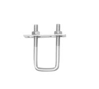 Pince carrée en acier inoxydable 304, pince en U à Angle droit, boulon en U, vis à Angle droit, boucle de serrage carrée, collier de serrage for tuyau carré (Size : M6 35x90mm 6pcs)