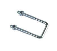 Pince carrée galvanisée en acier au carbone, pince en U à Angle droit, boulon en U, vis à Angle droit, pince carrée, pince à boucle Pour Jardin, Bricolage, Caravane(1pcs M14x95x160)