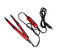 Pince chauffante pour extension de cheveux température constante 220°C | Plaque PTFE antiadhésive pour éviter collage, encoches compatibles, kit pour coiffure professionnelle et débutant