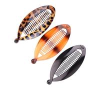 Pince cheveux banane élégante, épingle cheveux dents larges, pinces à cheveus 2,52 x 5,51 pouces avec un design rétro, épingles de coiffure robustes en polystyrène, accessoire de pinces à cheveus