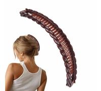 Pince cheveux,peignes cheveux Poignée de serrage pour peignes pneu vintage banane queue cheval, classique en poisson fins épais, accessoires