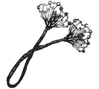 Pince Chignon Cheveux Noir en Tissu pour Femmes et Filles | Accessoire Coiffure Chic, Maintien Ferme au Quotidien, Style Élégant, pour Créer un Beau Chignon