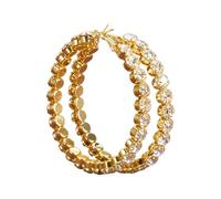 Pince Cintreuse Pincettes Baguier Kits Women Filled With Stones | Earring | 25mm Silver Earrings For Women Trousse Pince Petite Fabrication Bijoux (Gold, One Size)