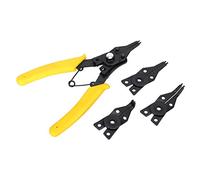 Pince Circlip 4 en 1, Outil à Main Combiné avec Poignée Plastique, Usage Interne et Externe - Conception Ergonomique, Résistante à la Corrosion, Pour Montage et Démontage Faciles