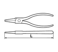 PINCE CIRCLIPS INTERIEURE DROITE 40-100 MM SAM - 190-21A