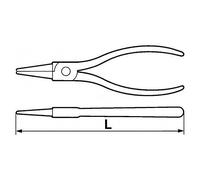 PINCE CIRCLIPS INTERIEURE DROITE 8-13 MM SAM - 190-10A