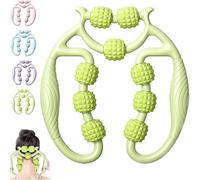 Pince circulaire à 9 roues, rouleau à 9 roues pour muscles des jambes, rouleau à anneau multifonctionnel portable, réglable à 360 °, relaxant musculaire pour jambes, bras, cou (vert)
