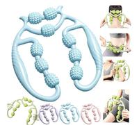 Pince circulaire pour jambes, outils de massage à 9 roues à 360 degrés pour homme et femme - Soulage la douleur musculaire - Rouleau de massage multifonction - Pinces circulaires pour poignet, main