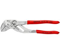 Pince cle 180mm chrome gaine pvc sur carte - KNIPEX - 86 03 180 SB