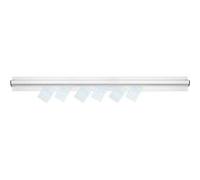 Pince-commandes inox (L)1220 mm 11 feuilles, à fixer Gris G
