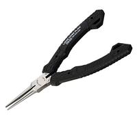 Pince compacte de précision à long bec (pointe aiguille), qualité professionnelle, sans danger ESD avec mâchoires en acier au carbone. Fabriquée au Japon. ENGINEER ps-03, noir, 141 mm