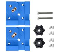 Pince coudée à 90 degrés pour projets de menuiserie précise et construction de meubles - Compatibilité avec plusieurs épaisseurs - 2 pinces renforcées en fibre de verre