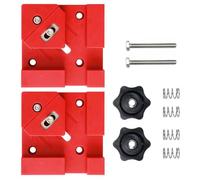 Pince coudée à 90 degrés pour projets de menuiserie précise et construction de meubles - Compatibilité avec plusieurs épaisseurs - 2 pinces renforcées en fibre de verre