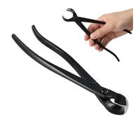 Pince Coupante 205mm, Ciseaux Bonsai en Acier Inoxydable avec Bord Arrondi, Cutter Concave Professionnel, Coupe Branches pour Fleurs Fourchues Bonsaï Jardin Outils, Noir