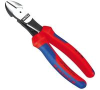 Pince coupante - côté - forte démultiplication - KNIPEX - 180 mm - Acier atramentisé noir