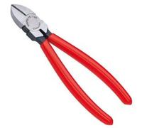 Knipex Pince coupante de côté noire atramentisée, gainées en plastique 140 mm (carte LS/blister) 70 01 140 SB