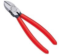 Knipex Pince coupante de côté noire atramentisée, gainées en plastique 160 mm (carte LS/blister) 70 01 160 SB