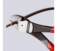 Pince coupante diagonale à forte démultiplication avec facette Knipex 74 05 160