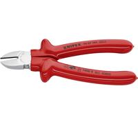 Knipex Pince coupante de côté chromée, isolées par surmoulage, certifiées VDE 180 mm 70 07 180