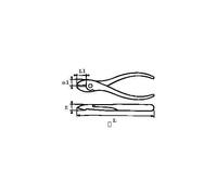 Pince coupante diagonale chromée polie bi-matière - longueur 145 mm SAM OUTILLAGE