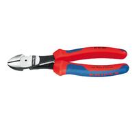 Pince coupante diagonale fort effet de levier KNIPEX - Ressort rouge et bleu