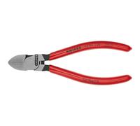 Pince coupante diagonale KNIPEX pour plastiques coupe affleurante, rouge