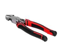 Pince coupante diagonale, pince à sertir pour terminaux de câbles, 3/5 trous de sertissage avec manche ergonomique, pince coupante pour fils en acier au chrome-vanadium, destinée (8 pouces)