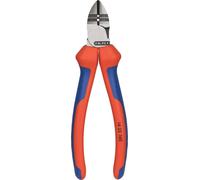 Knipex Pince à dénuder coupante de côté noire atramentisée, avec gaines bi-matière 160 mm 14 22 160