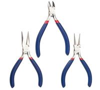 Pince coupante latérale courte en acier inoxydable, pince à becs ronds et à chaîne, outil de fabrication de bijoux(Round Nose Plier)