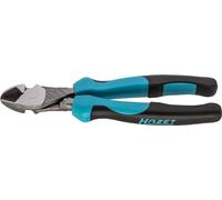 Pince coupante latérale de force HAZET 1802M-33I Tranchant trempé par induction (dureté : 64 HRC) I Poignée ergonomique bi-matière I Pour une coupe précise des matériaux avec un minimum d'effort'.