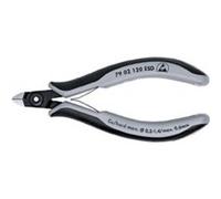 Pince coupante latérale de précision pour électronicien ESD, à biseau, Modèle à petite facette, tête mini, Long. 120 mm G