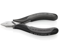 Pince coupante latérale pour l'électronique L.115mm Forme 5 Facette oui, petit pôle miroir KNIPEX