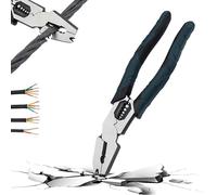 Pince coupante multifonction 9 en 1 avec mécanisme à levier, poignée ergonomique pour le bricolage et les travaux électriques (1)
