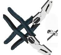 Pince coupante multifonction de qualité industrielle, pince multifonction 9 en 1 avec design à effet de levier composé, coupe facilement les fils de fer et les câbles pour la réparation