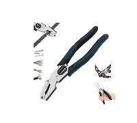 Pince coupante multifonction de qualité industrielle, pince multifonction 9 en 1, extracteur d'ongles/coupe-fil/dénudeuse/pince à sertir, design à effet de levier à action composée, outil de coupe