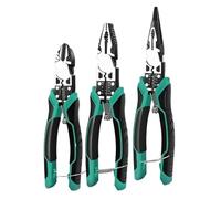 Pince Coupante Multifonctionnelle Robuste En Alliage, 1/3 Pièces, Pince À Becs Effilés Diagonaux, Outils De Quincaillerie, Pince À Fil D'électricien(3-piece set)