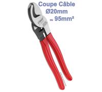 Pince coupe-câble Ø20mm ou 95mm² CIMCO 120340