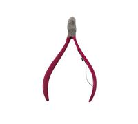 Pince coupe-cuticules professionnelle en acier inoxydable pour couper les ongles, pince coupe cuticules pour enlever la peau morte (Rose)