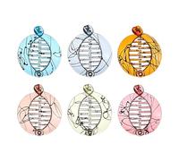 Pince crabe,Lot de 6 barrettes queue de poisson | Jolies pinces à cheveux pour le coiffage | filles cheveux épais fins longs courts bouclés maison bureau école extérieur