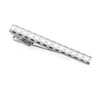 Pince Cravate Homme Pince à cravate en métal à carreaux for hommes, 2 pièces, épingle à cravate for chemise de mariage, accessoires en laiton