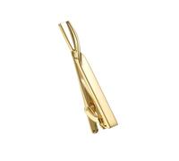 Pince Cravate Homme Pince à cravate en métal for hommes, 2 pièces, fermoir de mariage, barre cuivre, épingle for, accessoires bijoux(Gold)